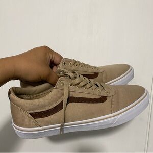 Vans men beige tan shoes